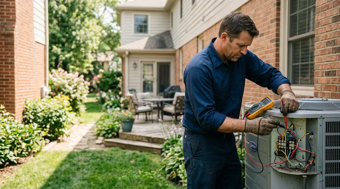 HVAC technician working near Adamsville, PA